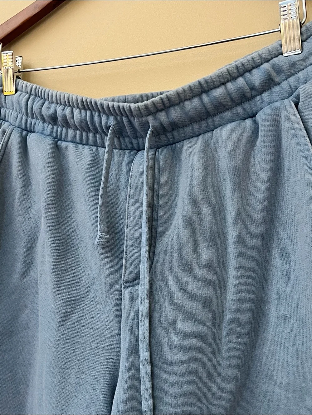 Wild Fable Women’s Baggy Bermuda Sweat Shorts Jorts Blue Drawstring Waist Size M